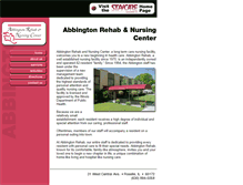 Tablet Screenshot of abbingtonrehab.com